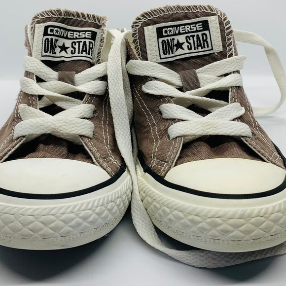 brown converse poshmark